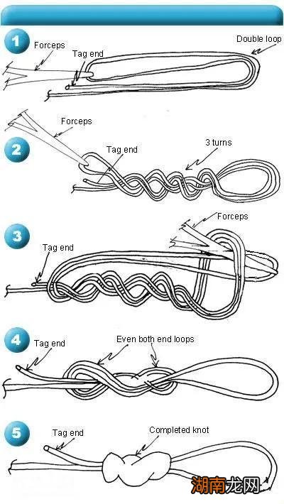 路亚子线和主线连接图 路亚竿线组怎样安装连接图解
