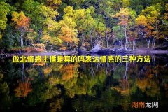 傲北情感主播是真的吗表达情感的三种方法