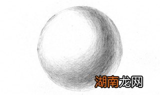 球体怎么画 球体素描画