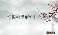 惺惺相惜形容什么关系的词语