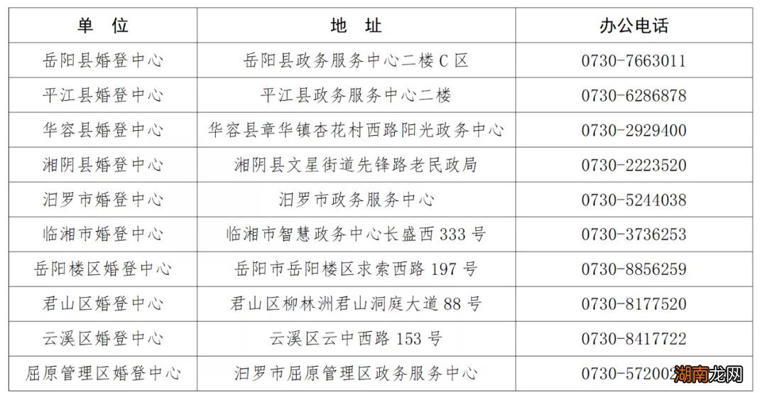 岳阳婚姻去哪办？