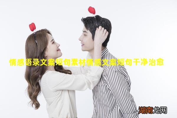 情感语录文案短句素材情感文案短句干净治愈爱情
