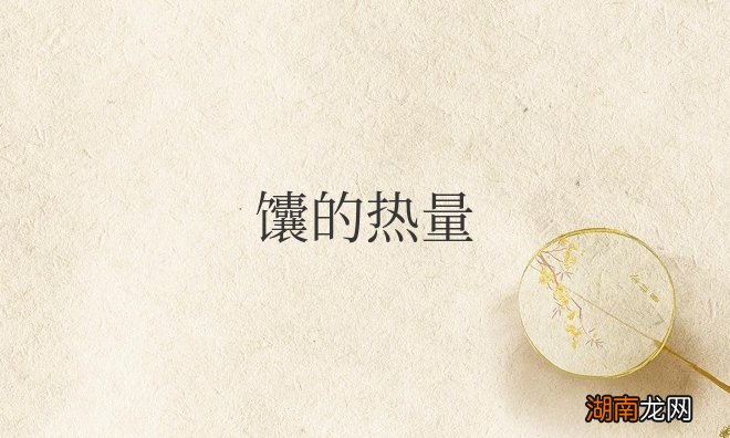 一个馕的热量是多少