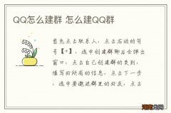 QQ怎么建群 怎么建QQ群