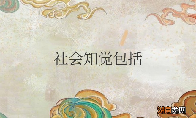 社会知觉包括对他人的知觉吗