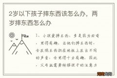 2岁以下孩子摔东西该怎么办，两岁摔东西怎么办