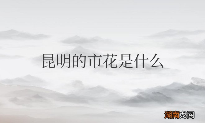 昆明市花山茶花的象征寓意 昆明的市花是什么名字