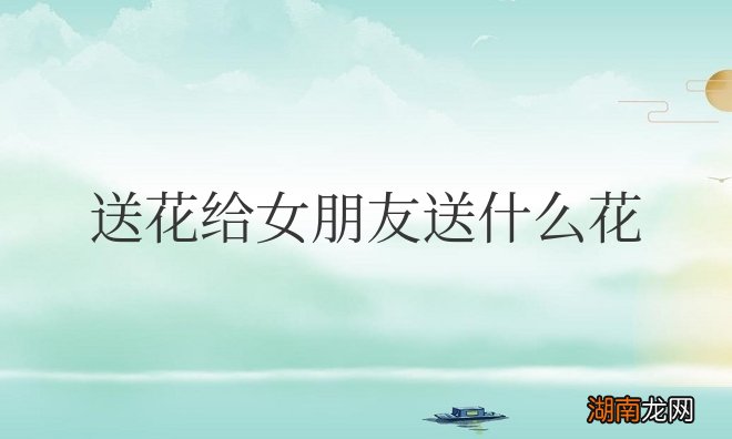 送花给女朋友送什么花送多少朵