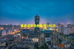 情感语录经典短句100字