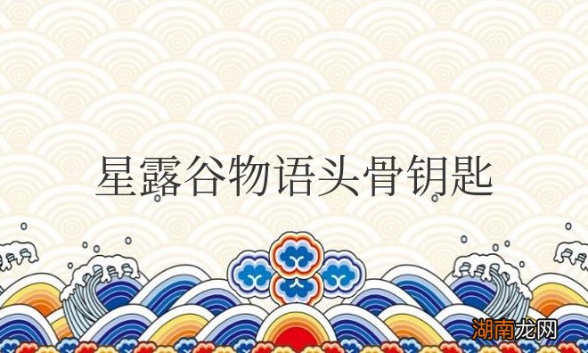 星露谷物语头骨钥匙的用途