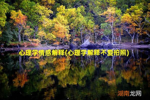 心理学解释不爱拍照 心理学情感解释