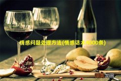 情感话术4000条 情感问题处理方法
