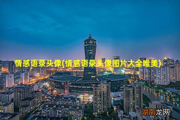 情感语录头像图片大全唯美 情感语录头像