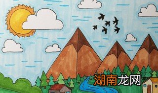 春天怎么画 春天风景简笔画教程