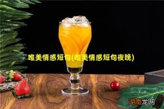 唯美情感短句夜晚 唯美情感短句