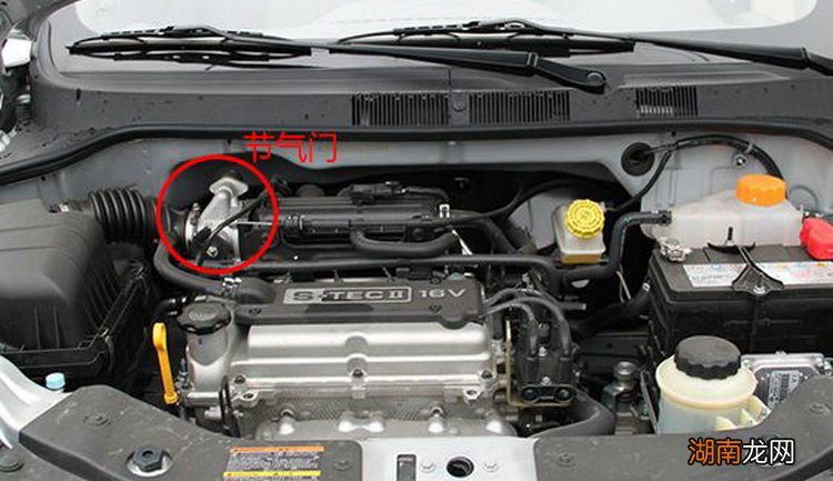 面包车节气门在哪个位置