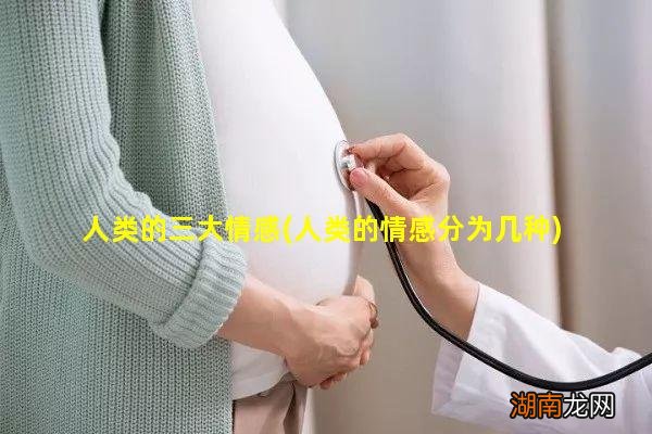 人类的情感分为几种 人类的三大情感