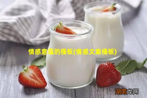 情感文案模板 情感意蕴的模板