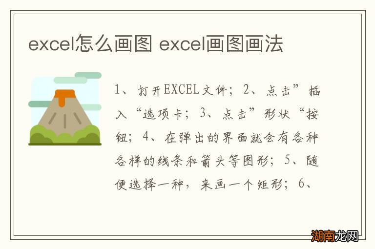 excel怎么画图 excel画图画法