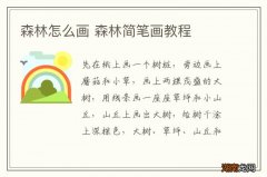 森林怎么画 森林简笔画教程