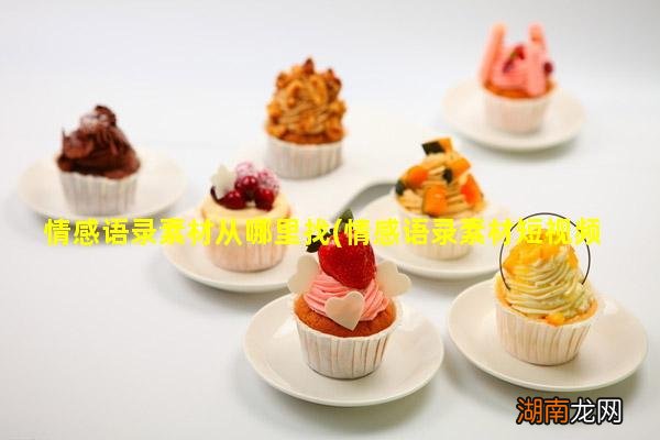 情感语录素材短视频 情感语录素材从哪里找