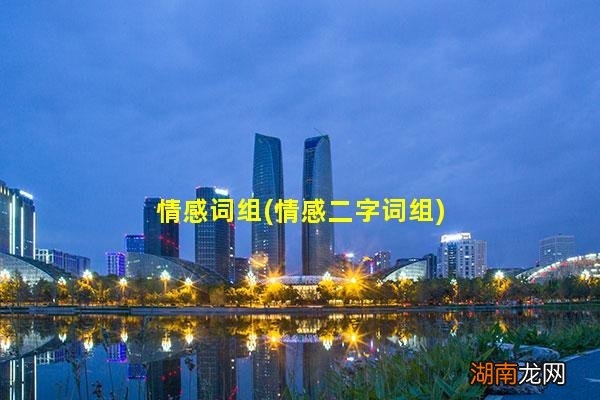 情感二字词组 情感词组