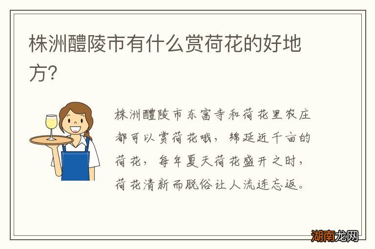 株洲醴陵市有什么赏荷花的好地方?