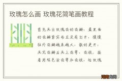 玫瑰怎么画 玫瑰花简笔画教程