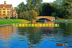 情感经历文案 个人情感经历简短