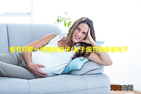 关于细节的情感句子 细节打败一切情感句子