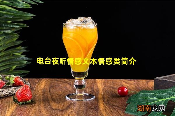 电台夜听情感文本情感类简介