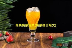情感独白短文 经典情感短文