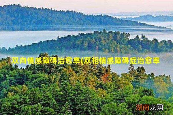 双相情感障碍症治愈率 双向情感障碍治愈率