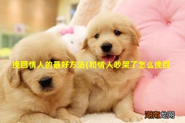 和情人吵架了怎么挽回 挽回情人的最好方法