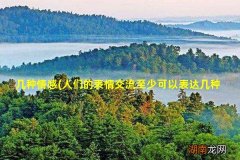 人们的表情交流至少可以表达几种情感 几种情感