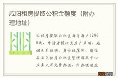 附办理地址 咸阳租房提取公积金额度