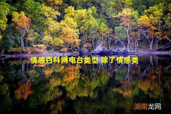情感百科网电台类型 除了情感类