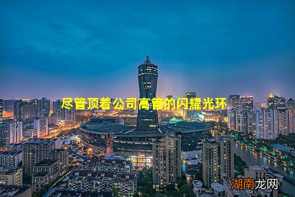 尽管顶着公司高管的闪耀光环