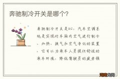 奔驰制冷开关是哪个？