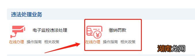 衡阳驾照异地违章网上办理流程