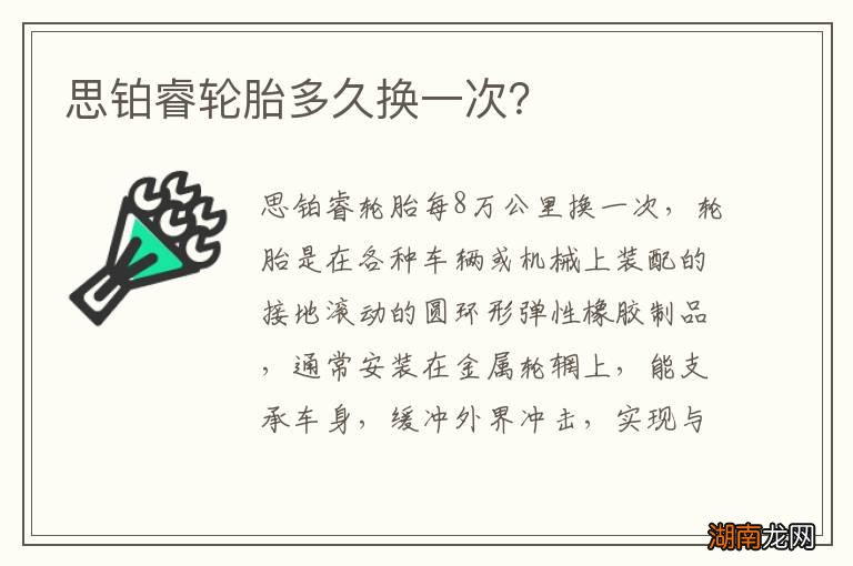 思铂睿轮胎多久换一次?