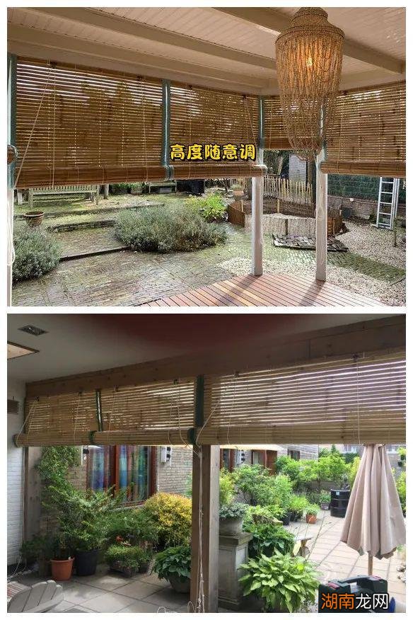 真是后悔,花大价钱做阳光房,夏天又闷又热,铺上竹帘终于舒服了