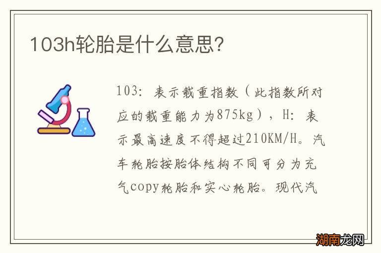 103h轮胎是什么意思?