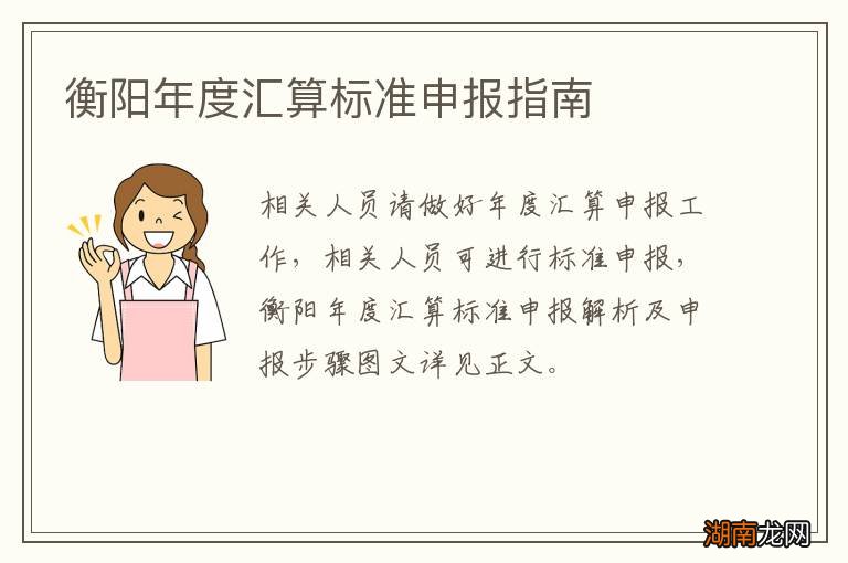 衡阳年度汇算标准申报指南