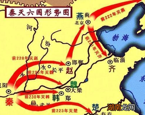秦灭六国先后顺序中 为什么第一个是韩国,最后一个是齐国