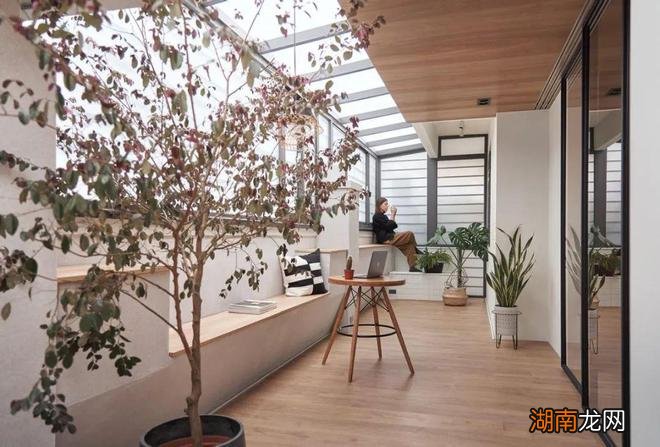 入户带院子,改阳光房做下沉式设计,封顶、分区,比传统院子实用