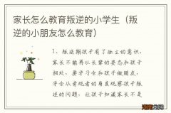 叛逆的小朋友怎么教育 家长怎么教育叛逆的小学生