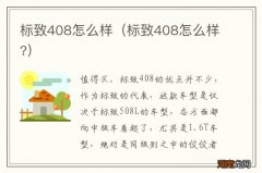 标致408怎么样? 标致408怎么样