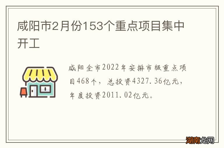 咸阳市2月份153个重点项目集中开工