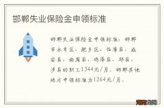 邯郸失业保险金申领标准